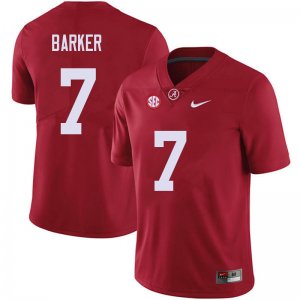 NCAA Men's Alabama Crimson Tide #7 Braxton Barker Stitched College 2018 Nike Authentic Red Football Jersey AT17F10ST